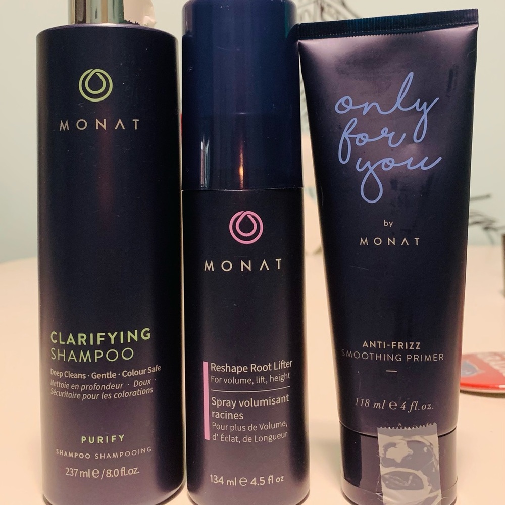 Monat Set, Full size, Clarifying Shampoo, Reshape Root Lifter, Anti-frizz Smooth